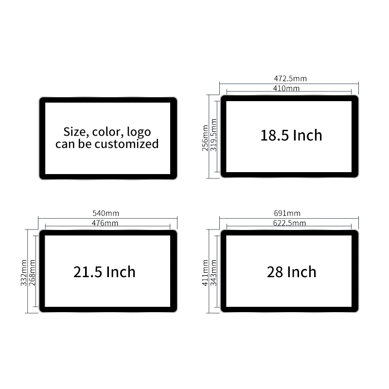 65 Inch Wall Mount Digital Signage Android LCD Screen Price Advertising Display