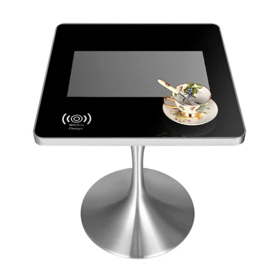 Дешевая цена умный дом интерактивный стол с сенсорным экраном для кофейни рекламный дисплей таблицы